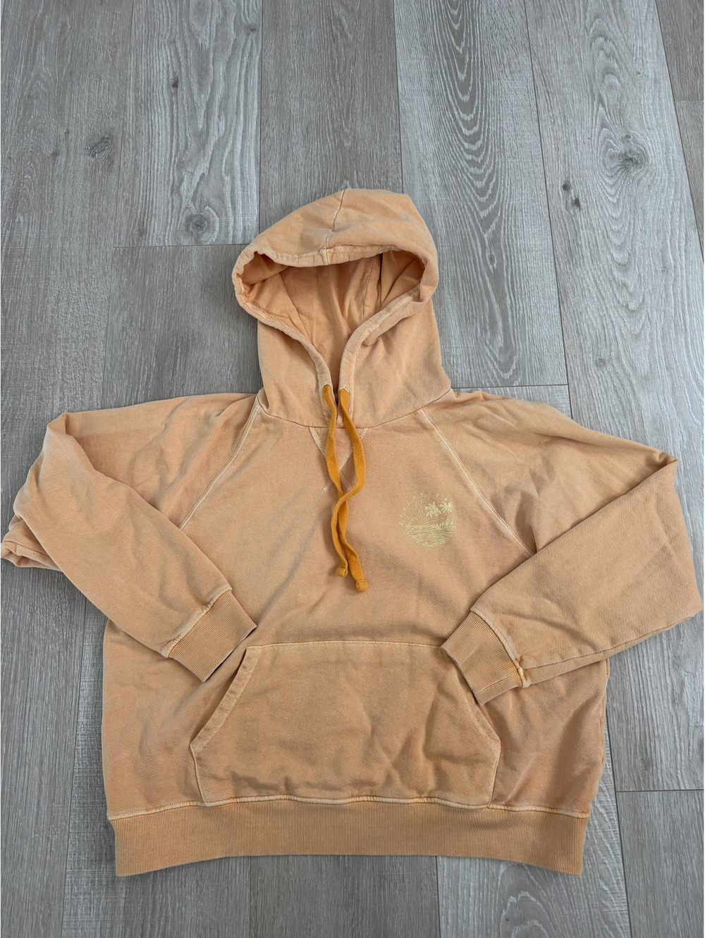 Billabong Peach Hoodie Sweatshirt Size 2